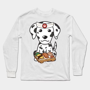 Sushi Chef Dalmatian Long Sleeve T-Shirt